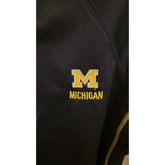 Colosseum Michigan Quarter Zip Hoodie Wolverines Womens XL Blue Maze Fan NWT - Picture 3 of 12